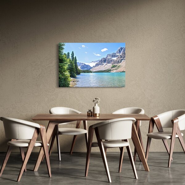 Egy alpesi tó képe (90x60 cm)