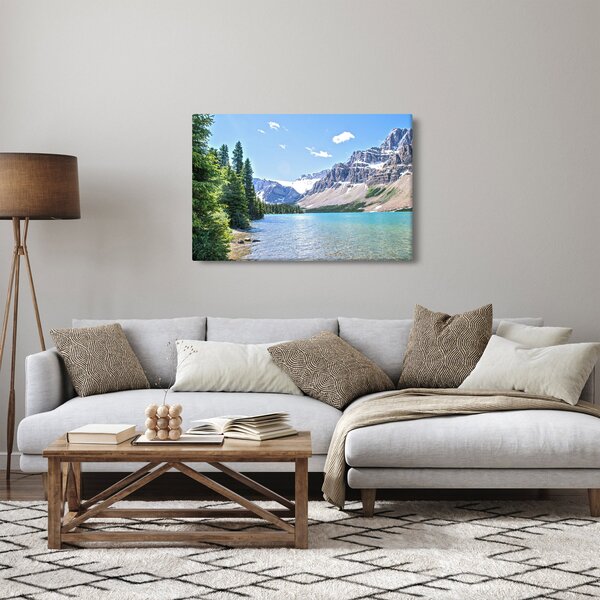 Egy alpesi tó képe (90x60 cm)