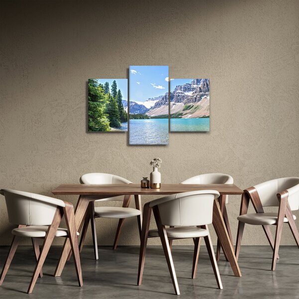 Egy alpesi tó képe (90x60 cm)
