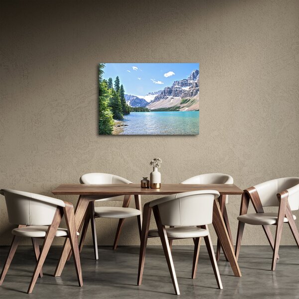 Egy alpesi tó képe (70x50 cm)