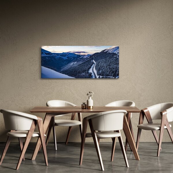 Egy havas lejtő képe (120x50 cm)