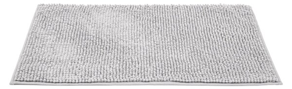Világosszürke textil fürdőszobai kilépő 50x80 cm Chenille – Allstar