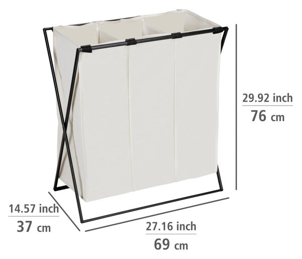 Textil szennyeskosár 145 l Trio – Wenko