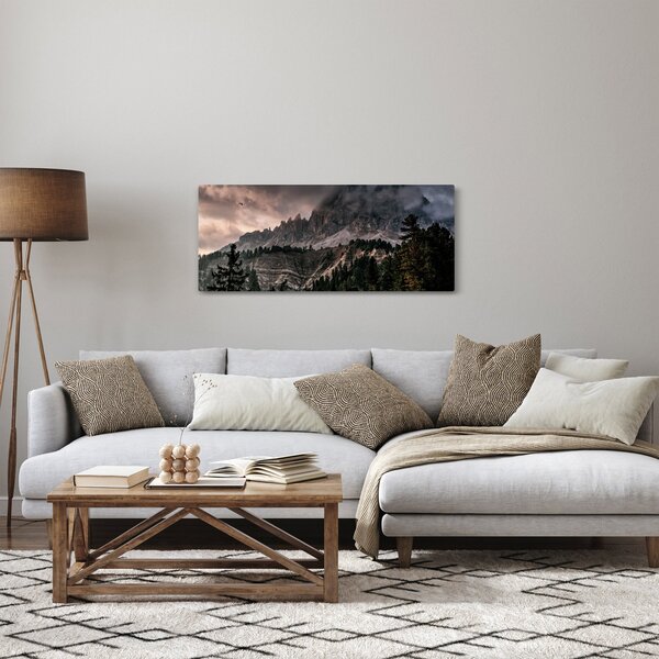 Sziklás hegyek képe (120x50 cm)