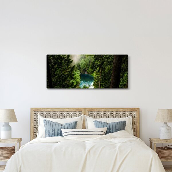 Kép - kilátás a fák között (120x50 cm)