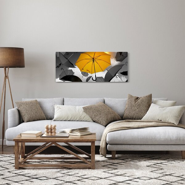 Egy sárga esernyő képe (120x50 cm)