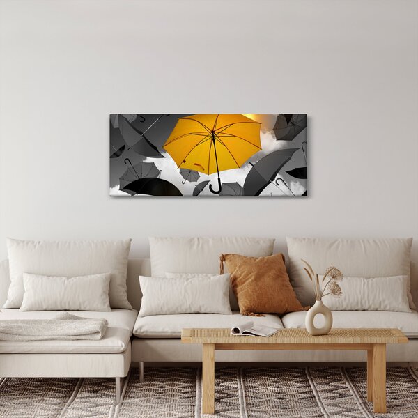 Egy sárga esernyő képe (120x50 cm)
