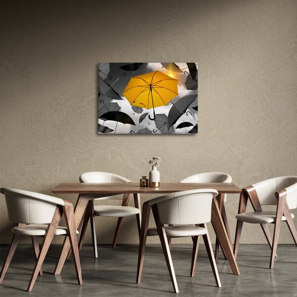 Egy sárga esernyő képe (70x50 cm)