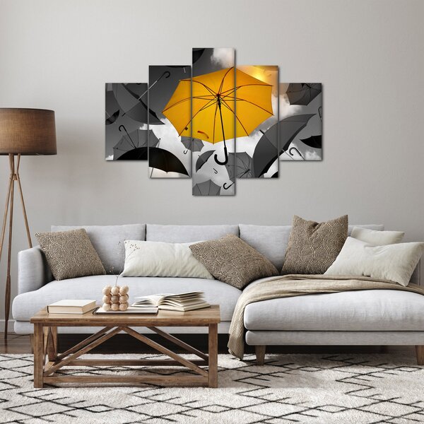 Egy sárga esernyő képe (150x105 cm)