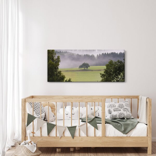 Egy kép a rétről egy fával (120x50 cm)