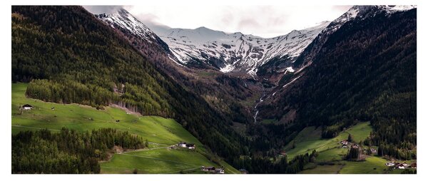 Kép - Völgy a hegyek alatt (120x50 cm)