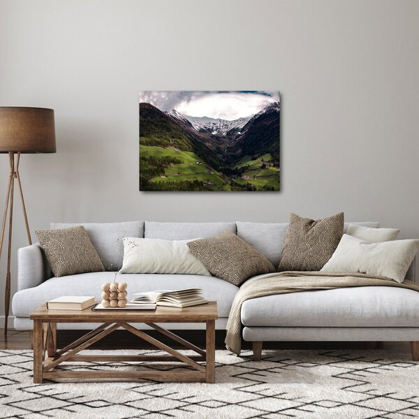 Kép - Völgy a hegyek alatt (70x50 cm)