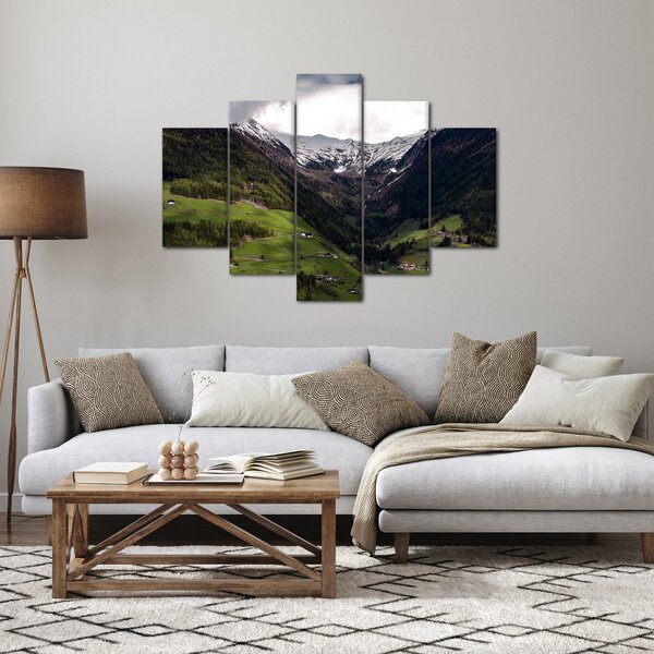Kép - Völgy a hegyek alatt (150x105 cm)