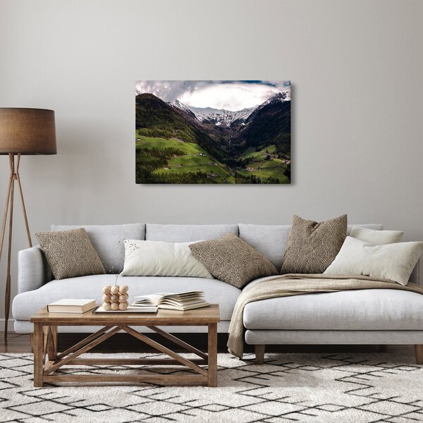 Kép - Völgy a hegyek alatt (90x60 cm)
