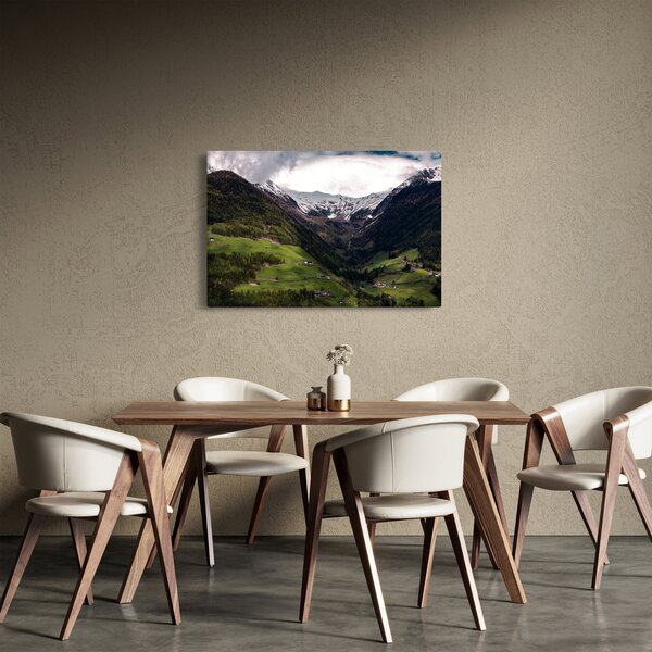 Kép - Völgy a hegyek alatt (90x60 cm)