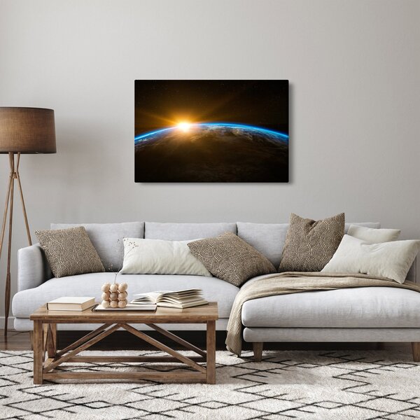 A Föld bolygó képe az űrből (90x60 cm)