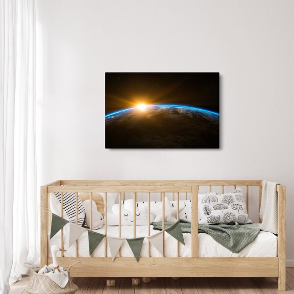 A Föld bolygó képe az űrből (90x60 cm)