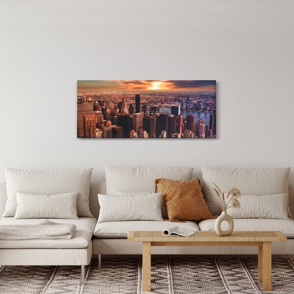 Kép - kilátás a metropoliszra (120x50 cm)