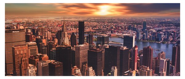 Kép - kilátás a metropoliszra (120x50 cm)