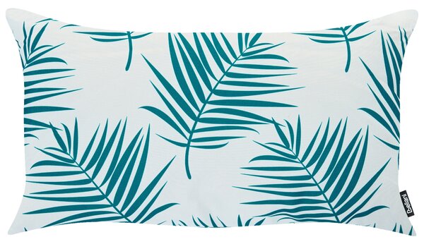 3 kültéri párna készlet BIRDWOOD Növénymintás 30 x 50 cm 45 x 45 cm Türkiz