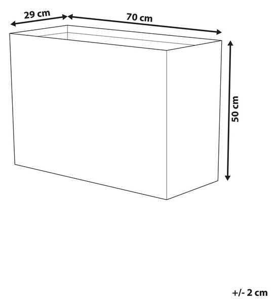 Virágcserép EDESSA 70 cm Sötétbarna