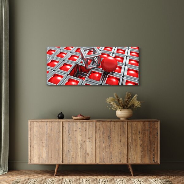 Kép - 3D fémes absztrakció (120x50 cm)