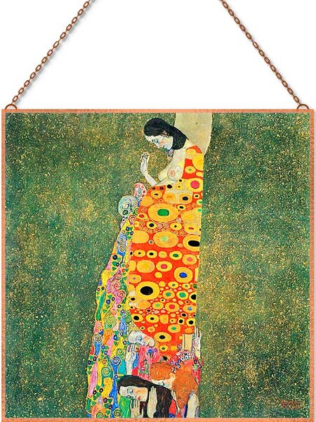Gustav Klimt - Remény II. üvegkép, falikép