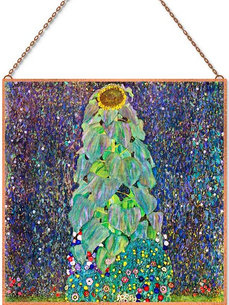 Gustav Klimt - Napraforgó üvegkép, falikép
