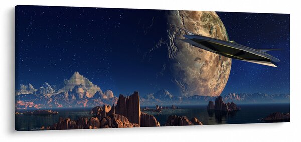 Kép - idegenek érkezése (120x50 cm)