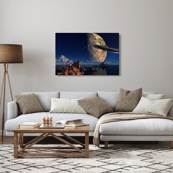 Kép - idegenek érkezése (90x60 cm)