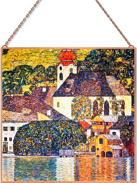Gustav Klimt - Szt Wolfgang templom üvegkép, falikép