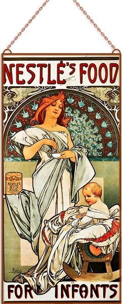 Alphonse Mucha - Nestles Food üvegkép, falikép