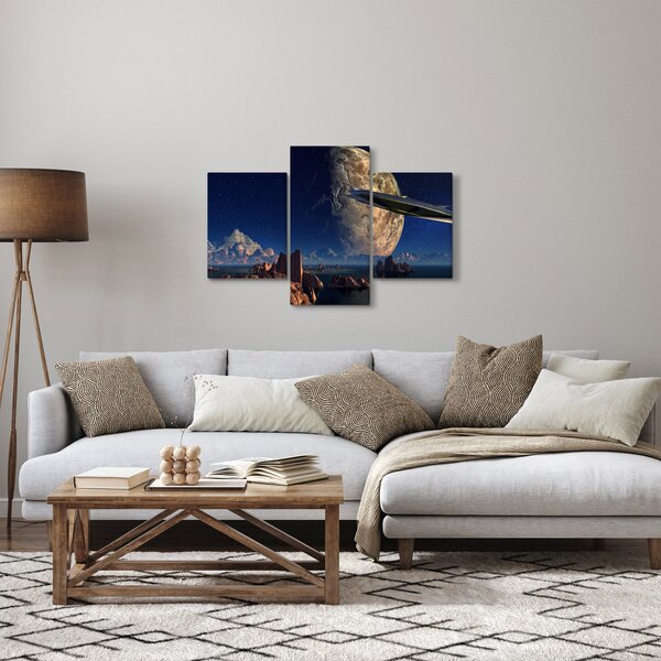 Kép - idegenek érkezése (90x60 cm)