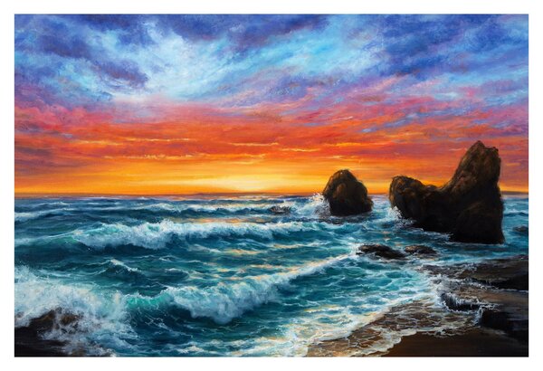 Kép - naplemente (90x60 cm)