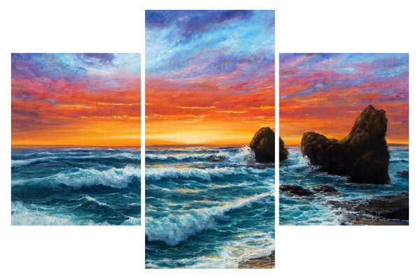Kép - naplemente (90x60 cm)