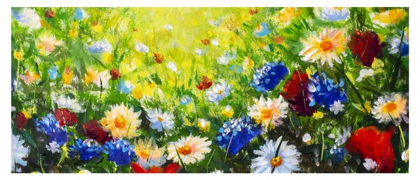 Vadvirágok képe (120x50 cm)
