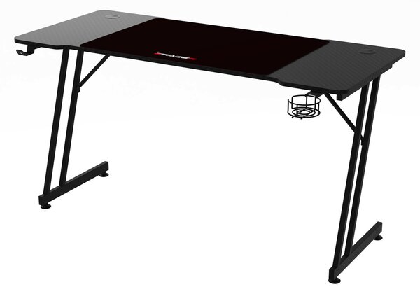 Herní stůl 140x60cm, melamin, carbon, LT-H1104 BK