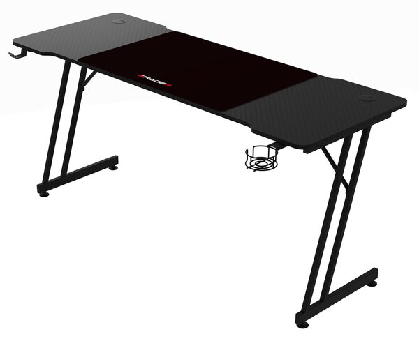 Herní stůl 160x60cm, melamin, carbon, LT-H1106 BK