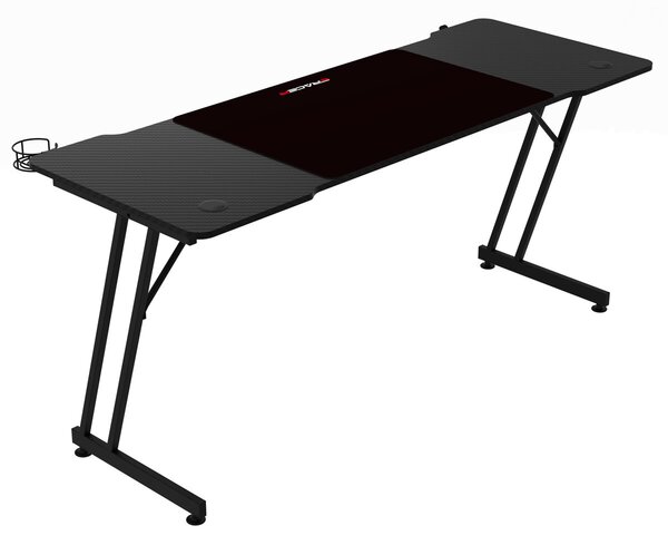 Herní stůl 160x60cm, melamin, carbon, LT-H1106 BK