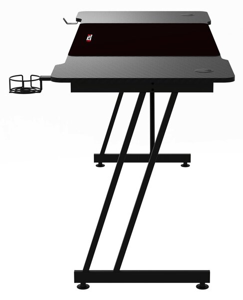 Herní stůl 160x60cm, melamin, carbon, LT-H1106 BK