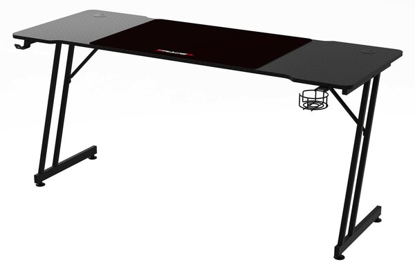 Herní stůl 160x60cm, melamin, carbon, LT-H1106 BK