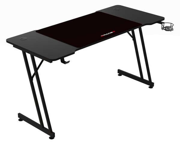 Herní stůl 140x60cm, melamin, carbon, LT-H1104 BK