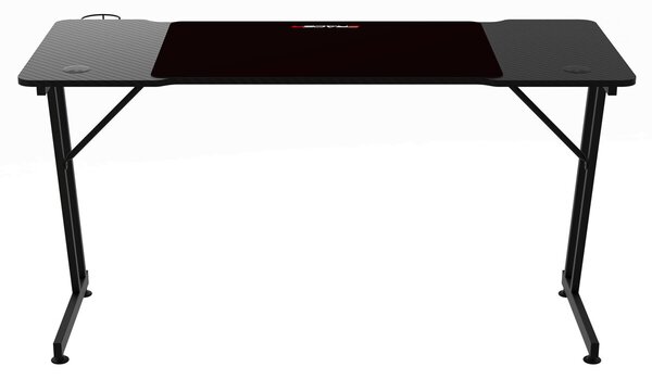 Herní stůl 140x60cm, melamin, carbon, LT-H1104 BK