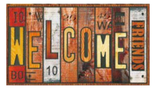 Lábtörlő welcome felirattal (40x60 cm-es)