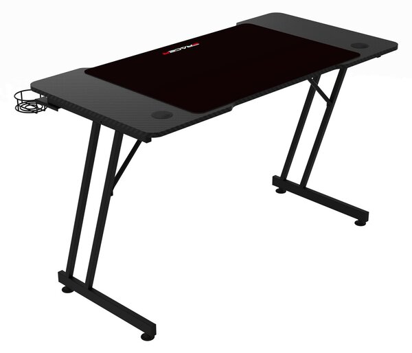 Herní stůl 120x60cm, melamin, carbon, LT-H1102 BK
