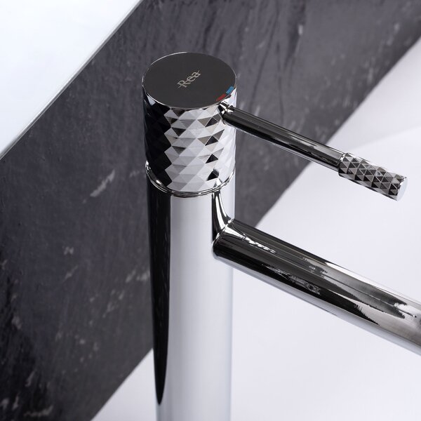 Rea Lungo Diamond, magas mosdócsaptelep h-300, króm, REA-B4636