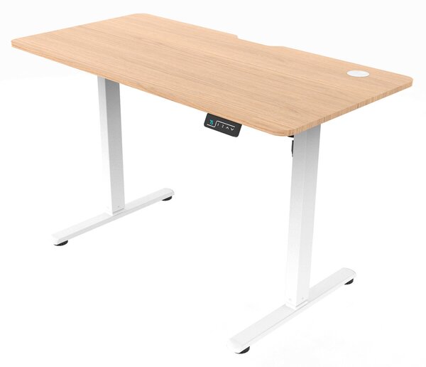 Ergonomický stůl s plynulou regulací výšky 120x60cm, melamin, dub, LT-H2210 OAK