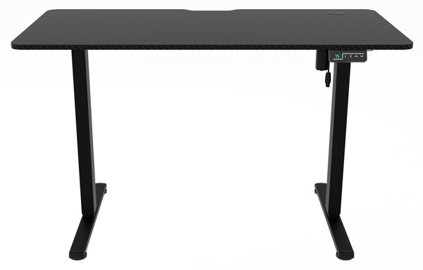 Ergonomický stůl s plynulou regulací výšky 120x60cm, melamin, carbon, LT-H2210 BK