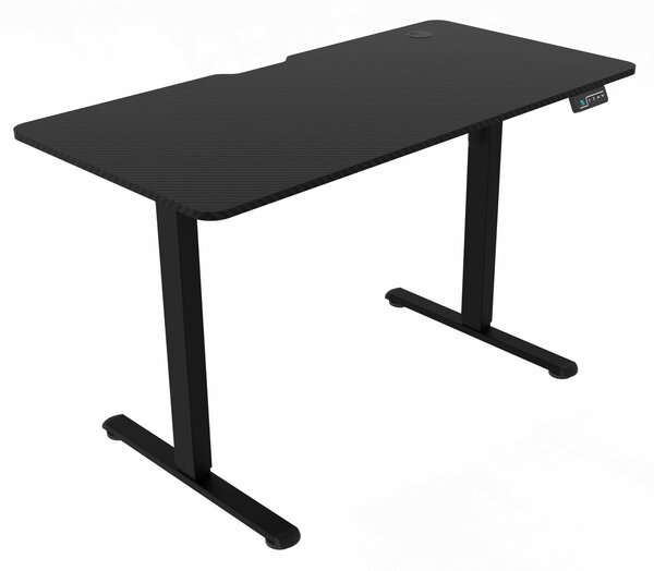 Ergonomický stůl s plynulou regulací výšky 120x60cm, melamin, carbon, LT-H2210 BK