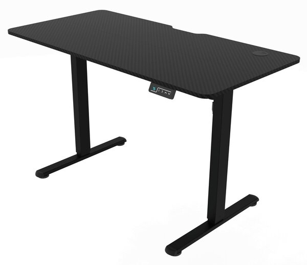 Ergonomický stůl s plynulou regulací výšky 120x60cm, melamin, carbon, LT-H2210 BK